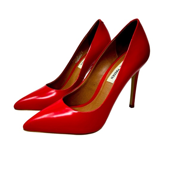 Steve Madden Red Pointed Toe Stiletto Heels - Picture 8 of 8